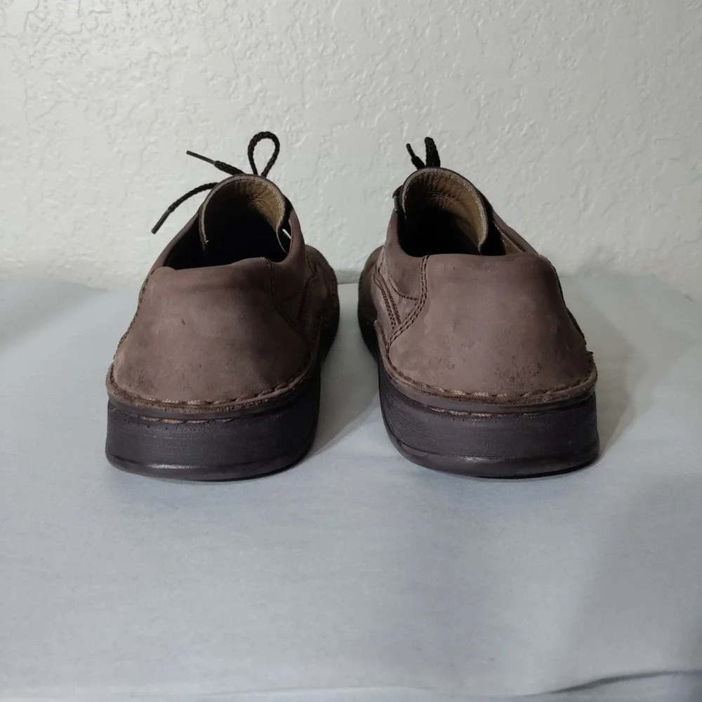 Birkenstock Memphis Brown Nubuck Leather Lace Up Oxfords Mens 11 EU 44 L13